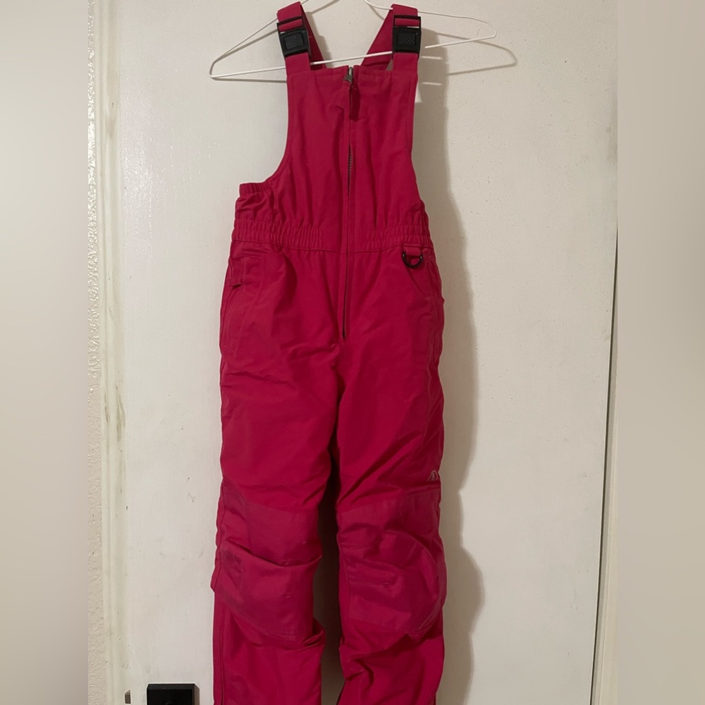 Kids Pink Snow Overalls